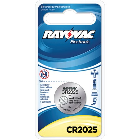 Rayovac Lithium CR2025 3V Keyless Entry Battery KECR2025-1G